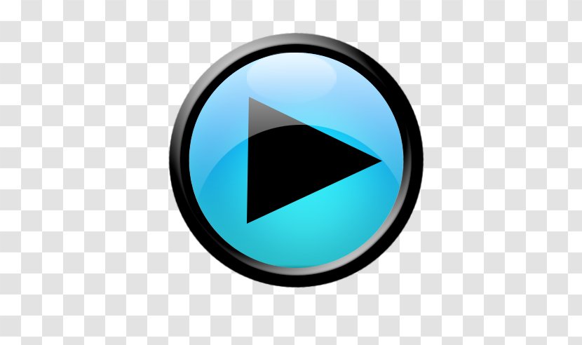 Button Download Computer File - Blue Transparent PNG