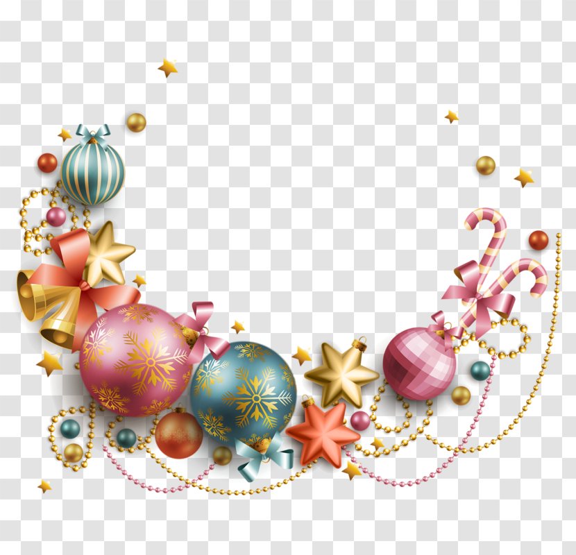 New Year Tree Christmas Clip Art - Necklace Transparent PNG