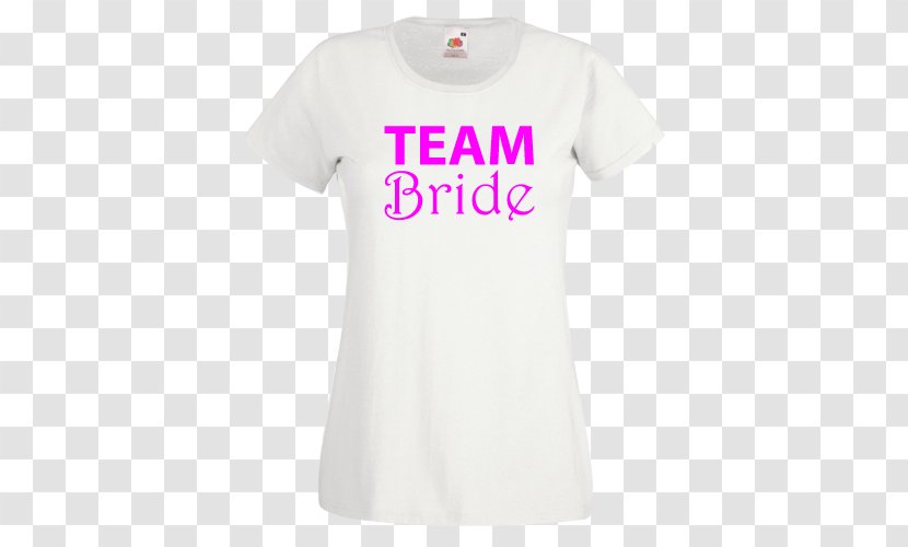 Printed T-shirt Top Blouse Sweater - Neck - Team Bride Transparent PNG