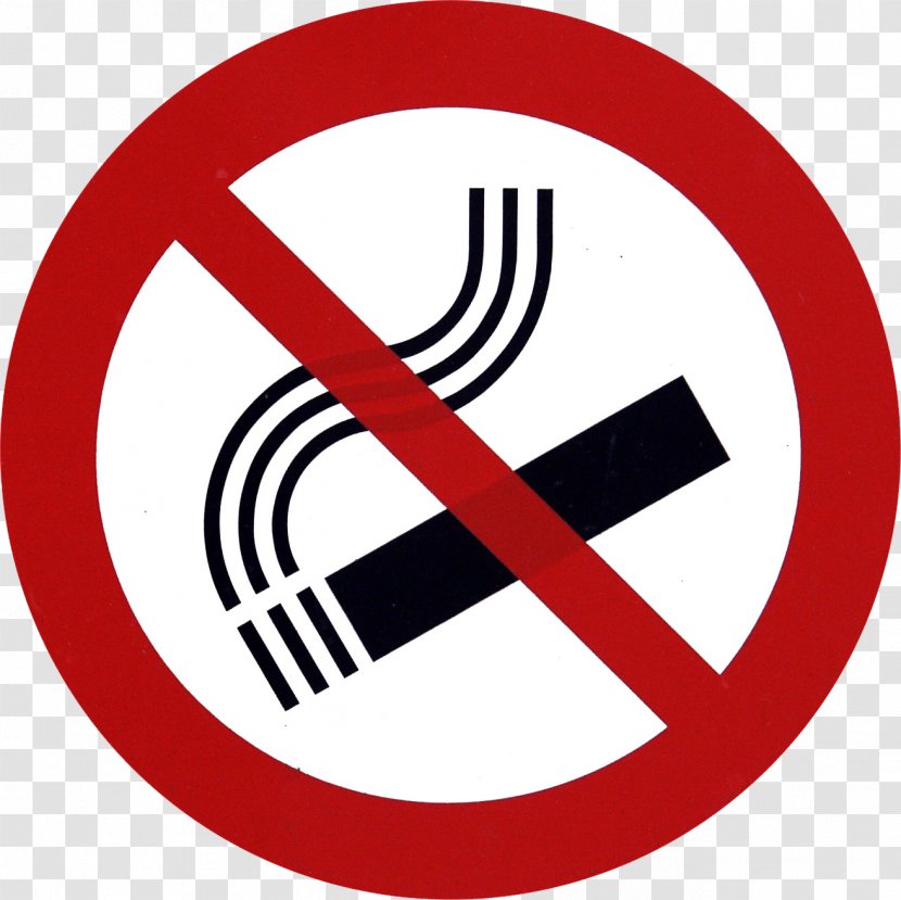 Smoking Ban Sign - Cigarette - No Transparent PNG