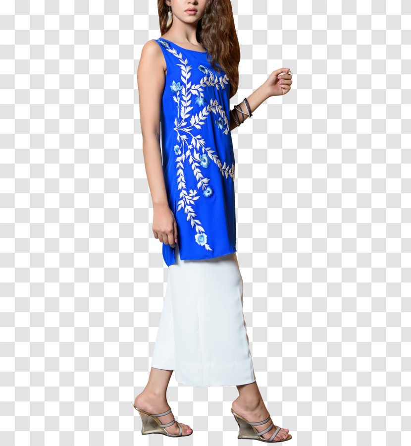 Sleeve Georgette Chiffon Tunic Fashion - Top - Dress Transparent PNG