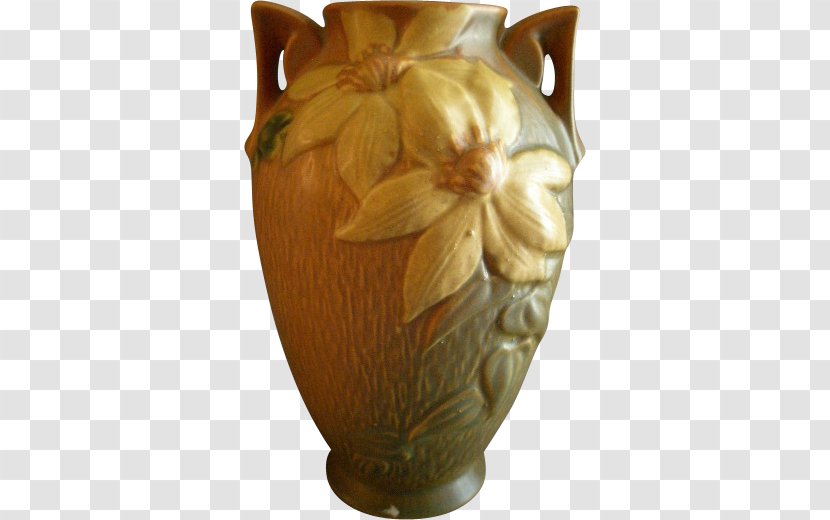 Vase Roseville Pottery Ceramic - Basket Transparent PNG