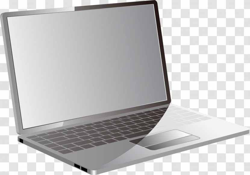 Laptop Download Computer File - Electronic Device - 白色surface Transparent PNG