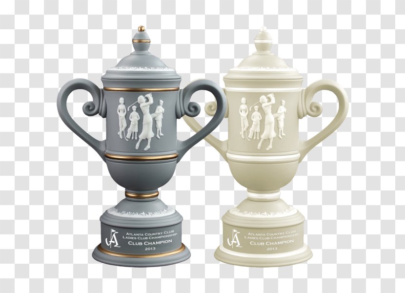 Trophy Golf Award Cup Blue-gray - Saucer Transparent PNG