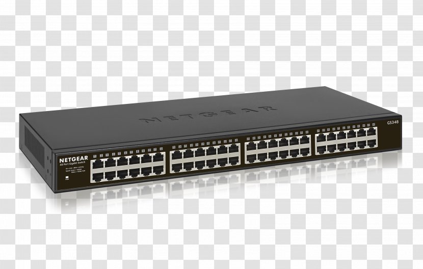 Network Switch Gigabit Ethernet Netgear Port Computer - Wire Speed Transparent PNG