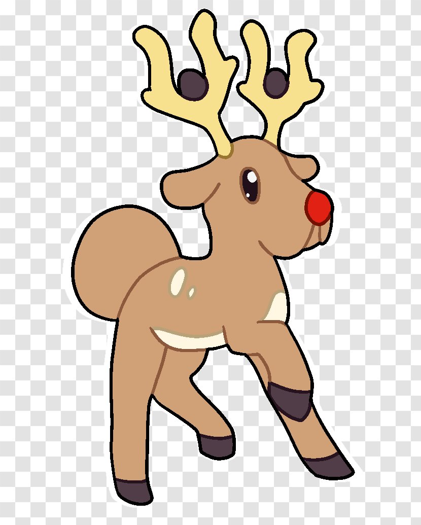 Reindeer Cartoon Wildlife Tail Clip Art Transparent PNG