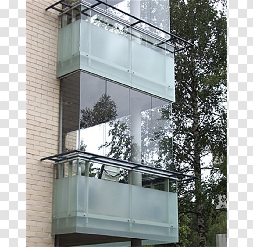 Toughened Glass Facade Balcony Daylighting - Shade Transparent PNG