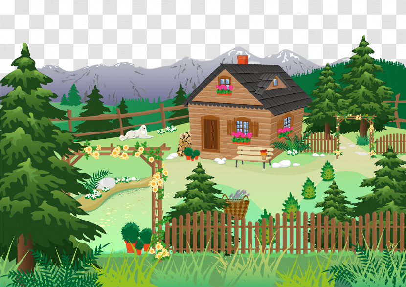 Biome Landscape Rural Area Evergreen Transparent PNG