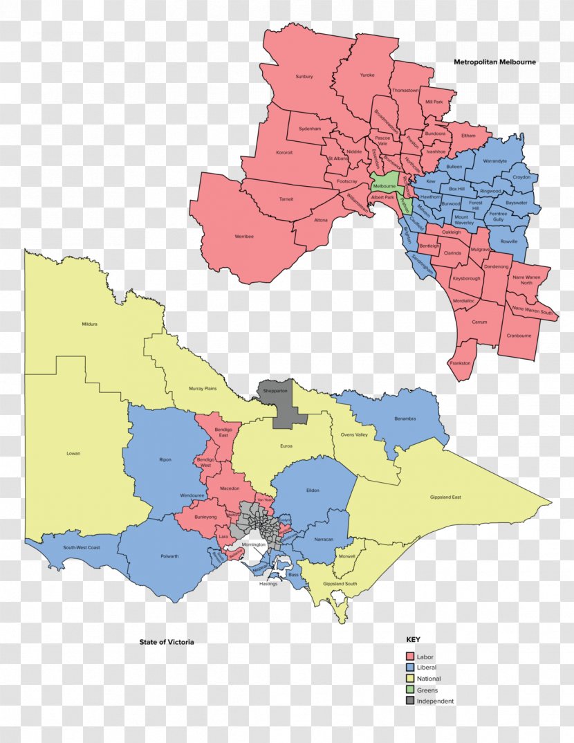 Victorian State Election, 2014 2018 Electoral District Of Dandenong And Berwick Map - Legislative Assembly - House Parliament Transparent PNG