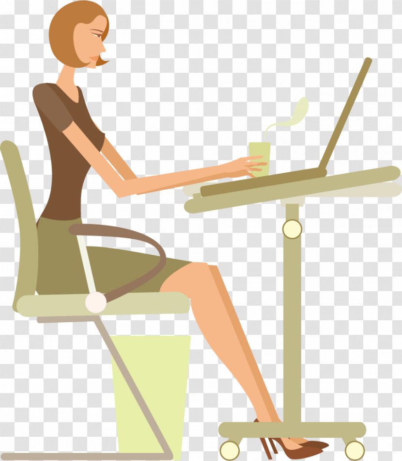 Career Woman Stock Photography Clip Art - Flower - Office Vector Elements Transparent PNG