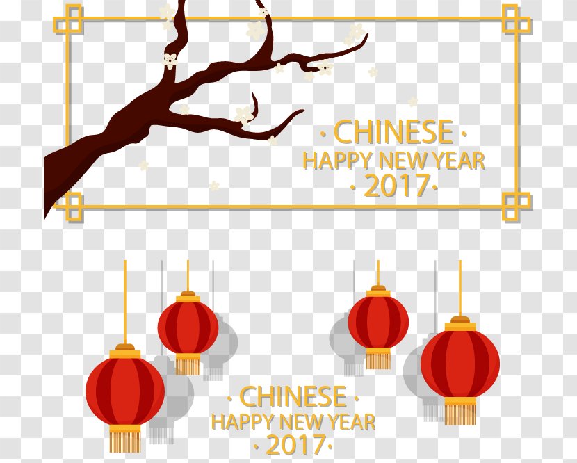 Chinese New Year Lantern Web Banner - Wind Transparent PNG