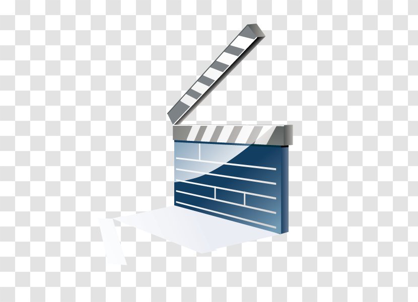 Clapperboard Film - Blue - The Film,Movies Playing Board,Power Plate Transparent PNG