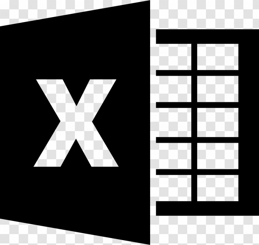 Microsoft Excel Word Clip Art - Black And White Transparent PNG