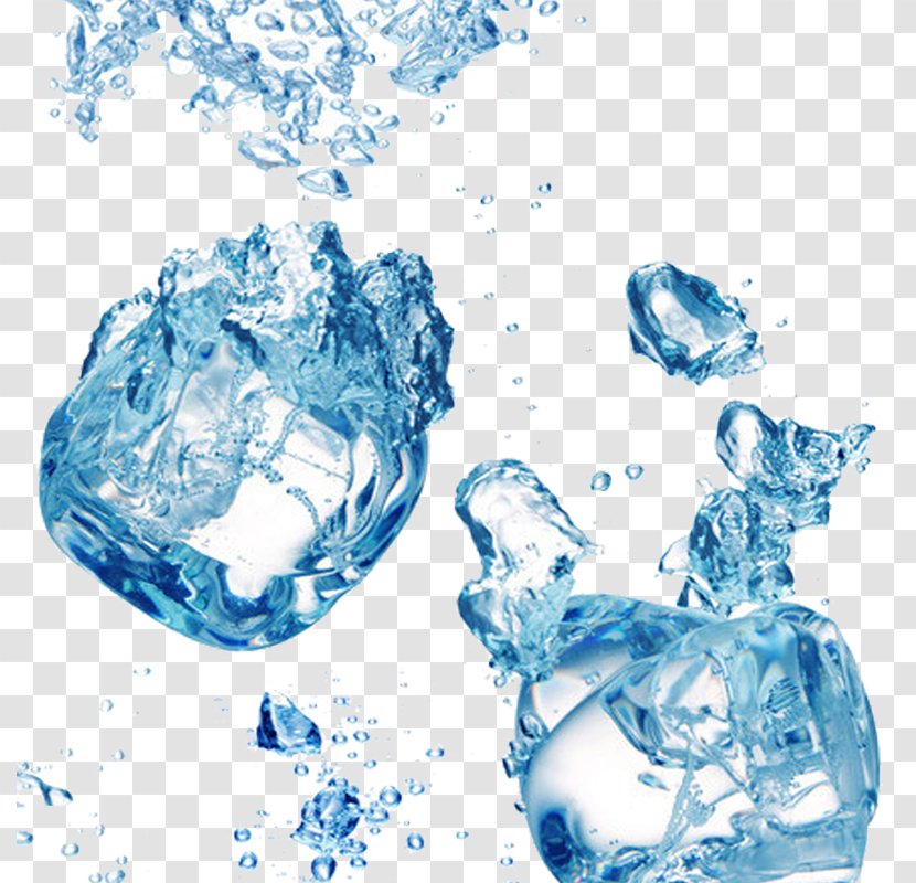 Ice Cube Water Gel Melting - Cold - Posters Transparent PNG