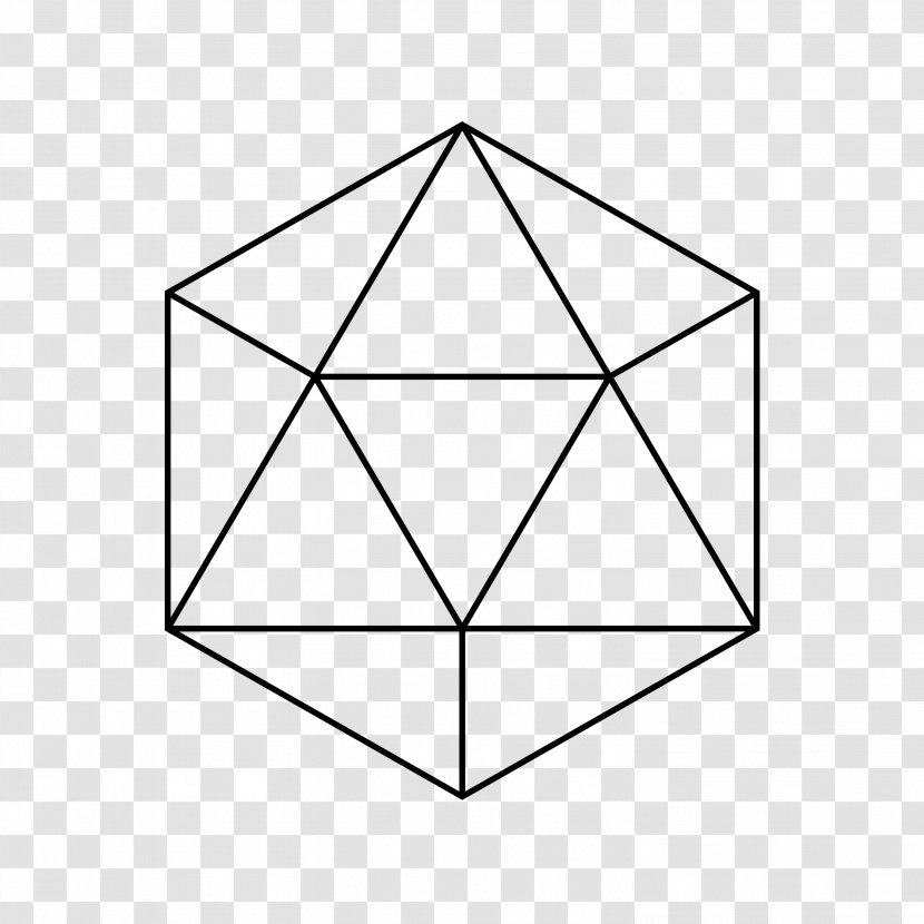 Regular Icosahedron Platonic Solid Geometry - Polyhedron Transparent PNG