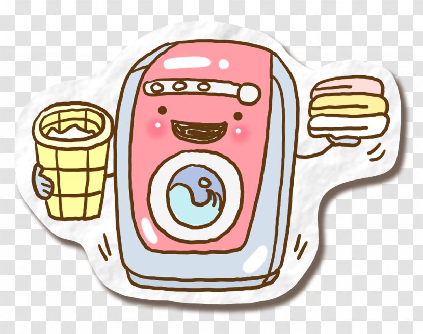 Cartoon Washing Machine - Animation - Cute Transparent PNG