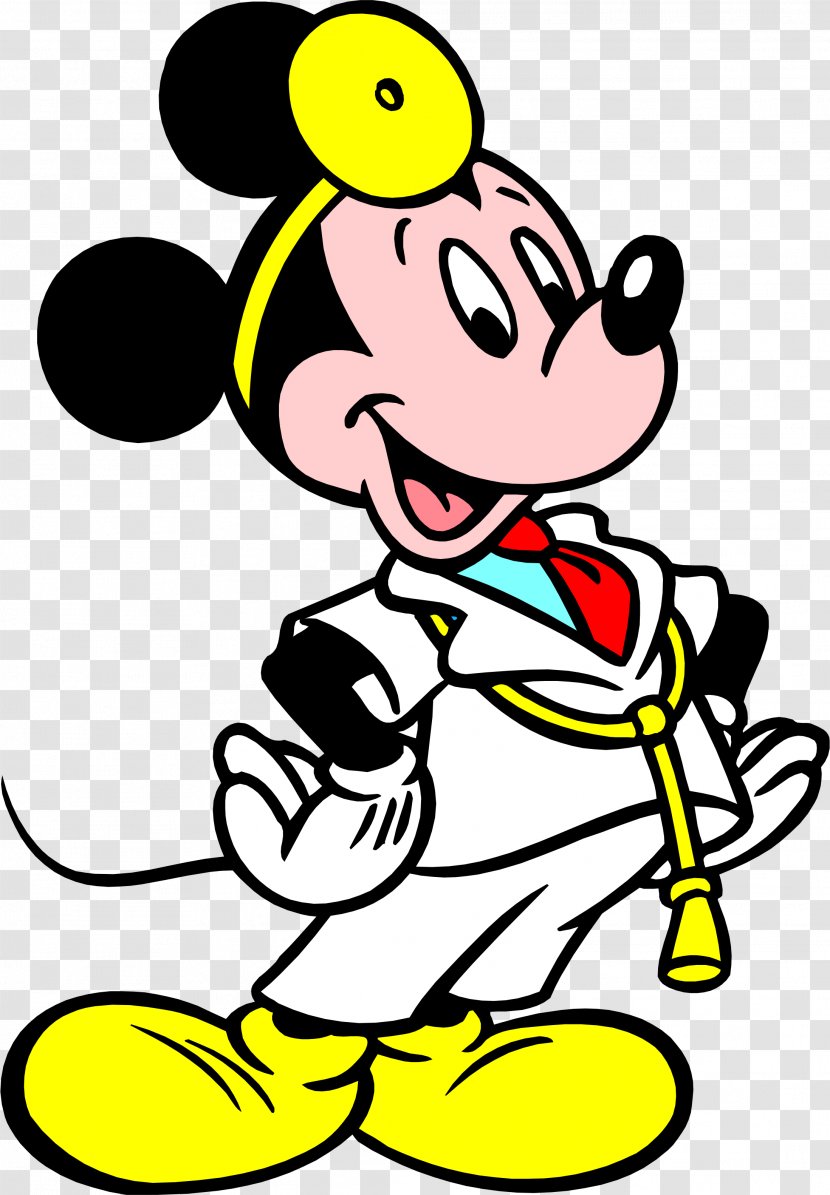 Mickey Mouse Minnie Medicine Clip Art - Black And White - Disney Pluto Transparent PNG