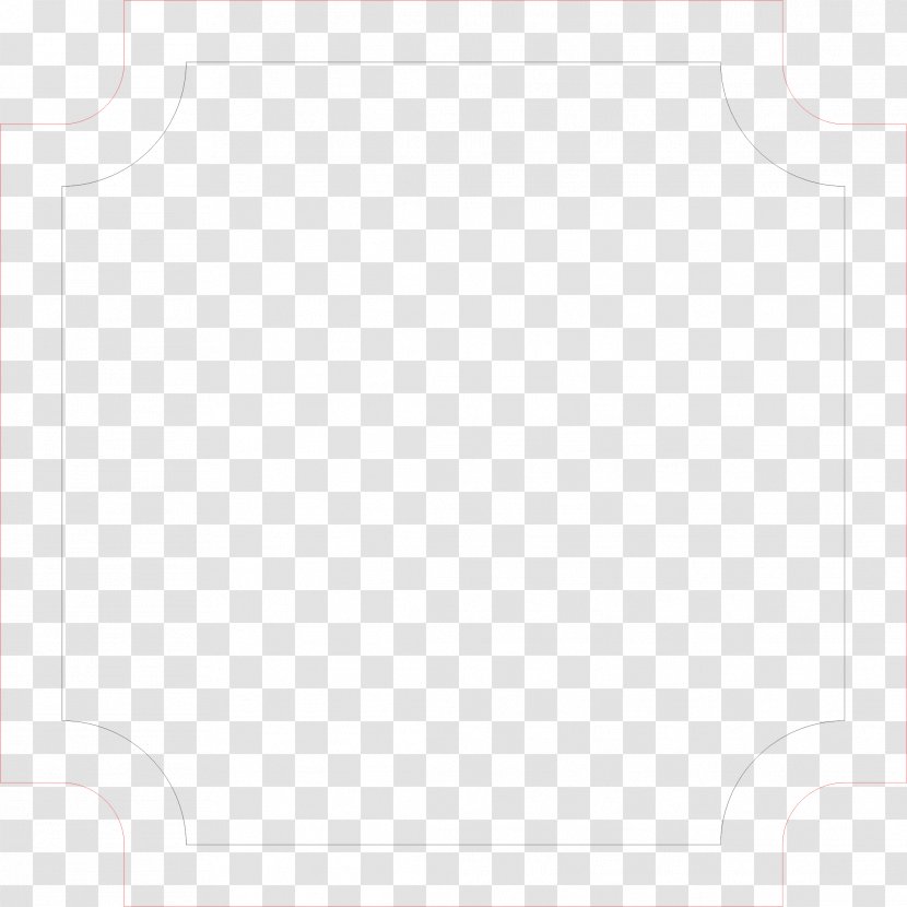 Paper Rococo White - Rectangle - Line Frame Transparent PNG