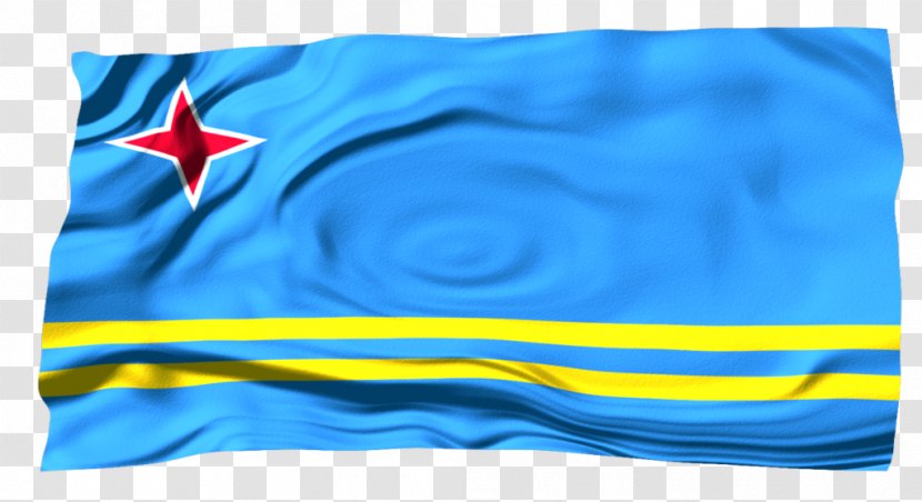 Cobalt Blue Electric Azure Aqua - Flag - Aruba Transparent PNG