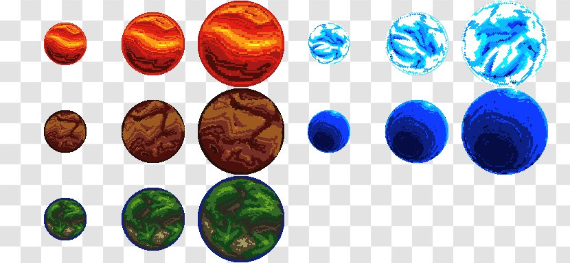 Pixel Art Planet Image Pixelation - Sprite Transparent PNG