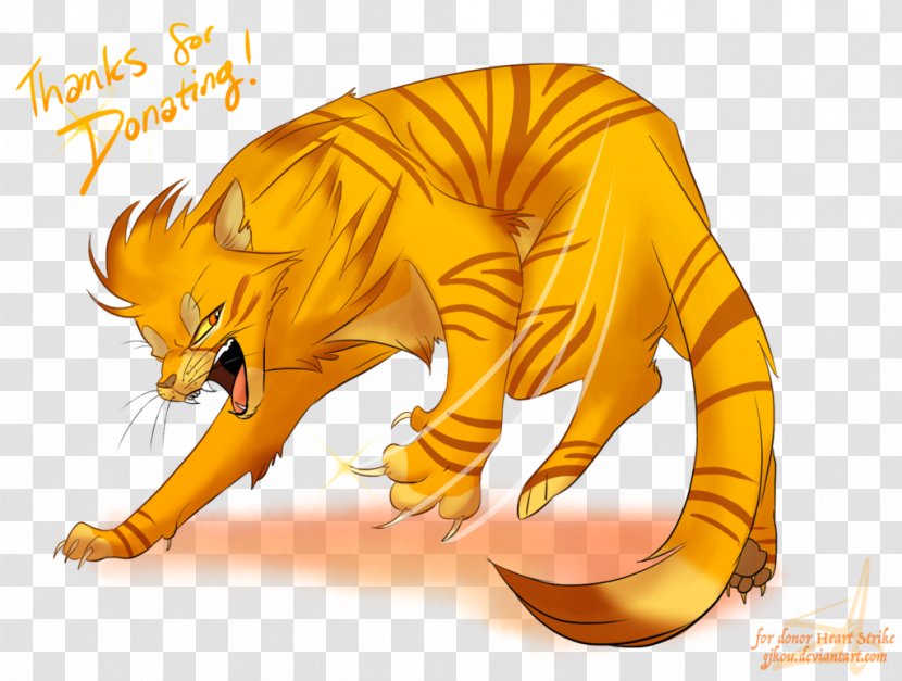 Tiger Warriors Lionblaze Cinderheart Leafpool - Heathertail Transparent PNG