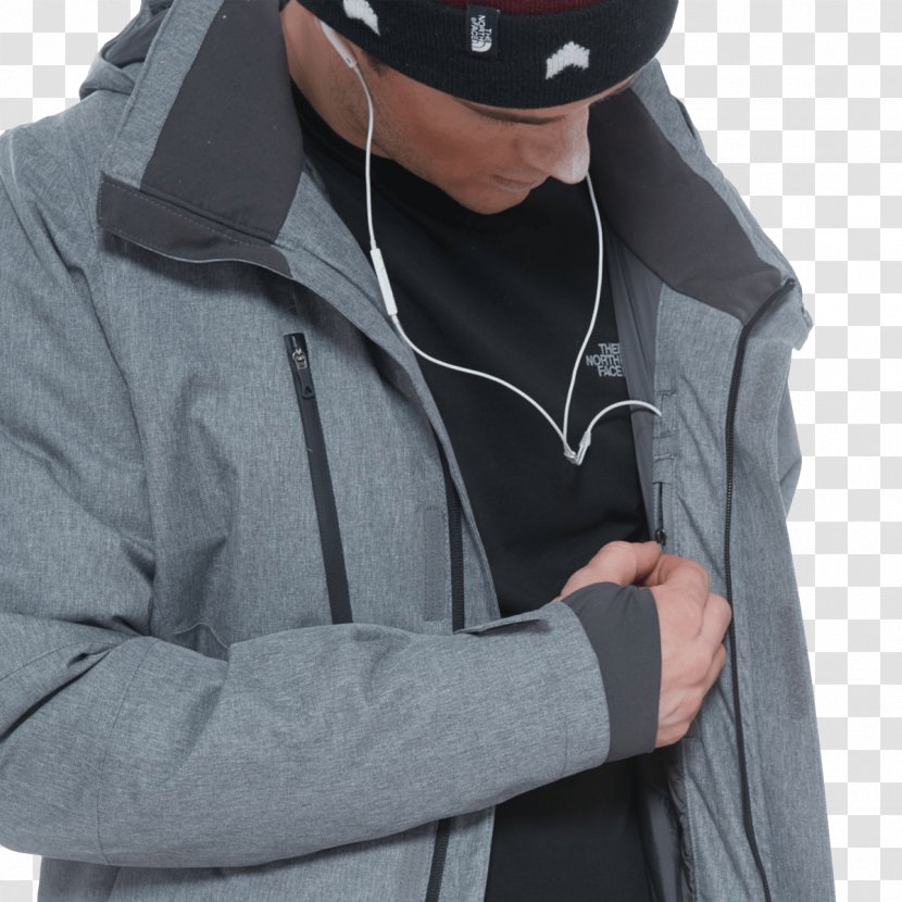 Hoodie T-shirt Shoulder Jacket - Zipper Transparent PNG