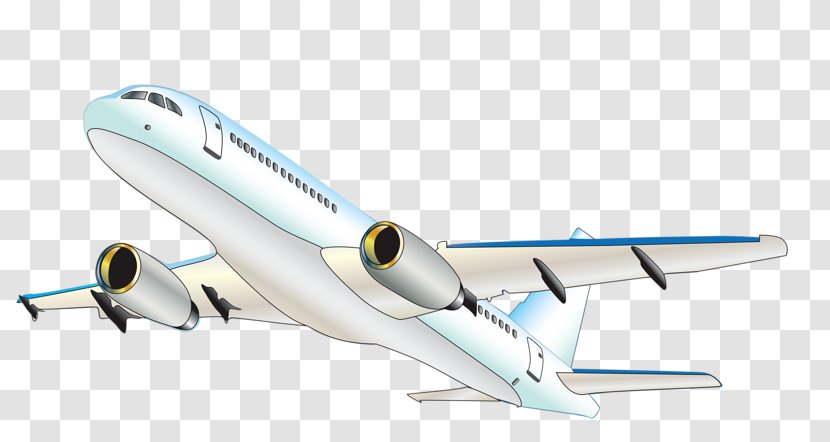 Airplane Aircraft Airbus Cartoon - Jet - Hand-painted Transparent PNG