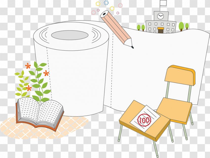 College Scholastic Ability Test Cartoon Toilet Paper South Korea - Chair Transparent PNG