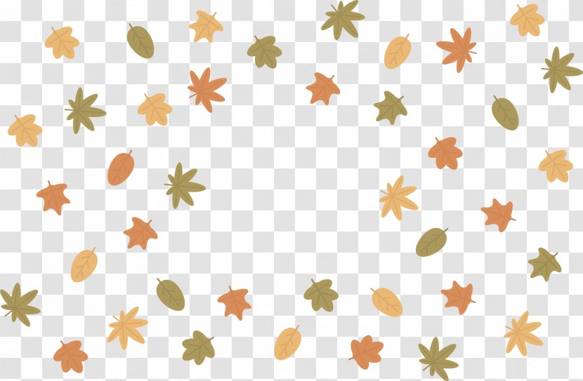 Euclidean Vector Autumn Computer File - Orange - Leaves Background Transparent PNG