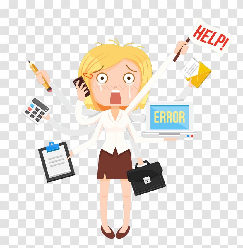 Origin Evernote Software Clip Art - Human Behavior - All Kinds Of Busy Business Woman Transparent PNG