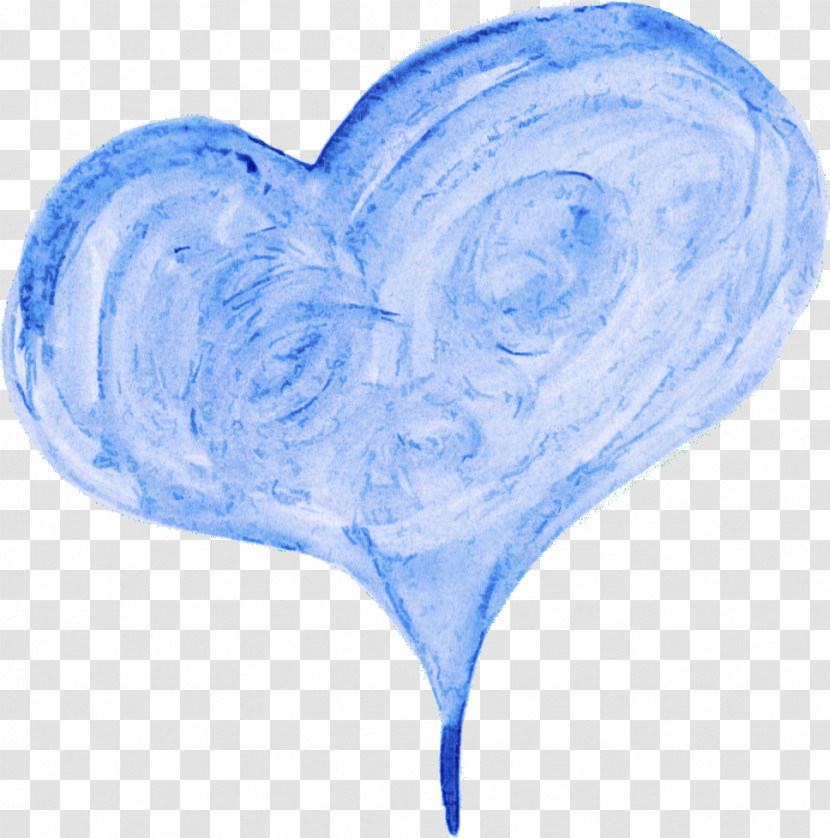 Blue Heart Transparent PNG