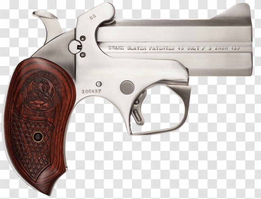 Bond Arms .45 Colt Derringer .410 Bore Gun Barrel - Cartridge Transparent PNG