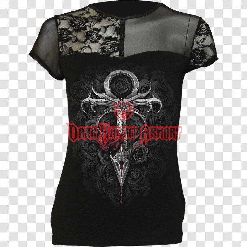 T-shirt Vampire Gothic Fashion Victorian Era Sleeve - Longsleeved Tshirt Transparent PNG