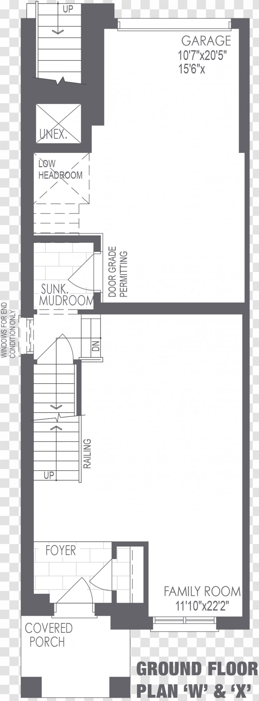 Floor Plan Angle - Black And White Transparent PNG