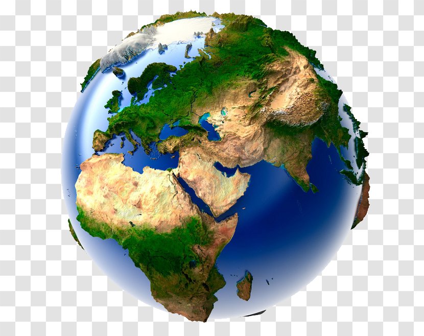 Earth Globe World Map - Planet - Blue Transparent PNG