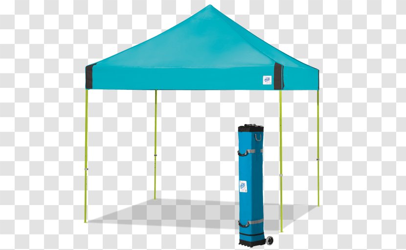 E-Z UP Pyramid 10x10 Ft. Canopy Vista Instant VS3 Up 10 X Camping Cube With Carry Bag Shelter Dome - Shade - Lock It Setting Powder Transparent PNG