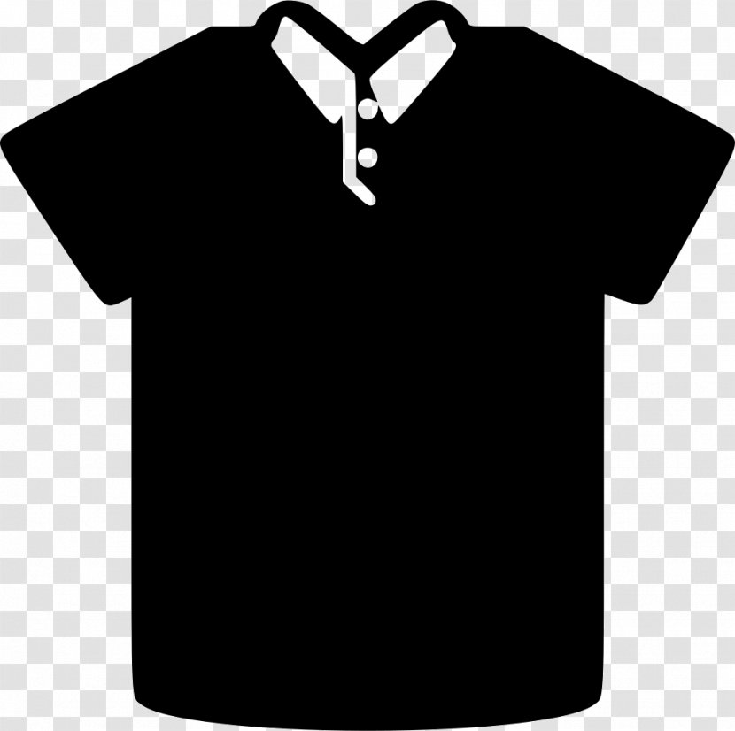 T-shirt White Collar Logo - Outerwear Transparent PNG
