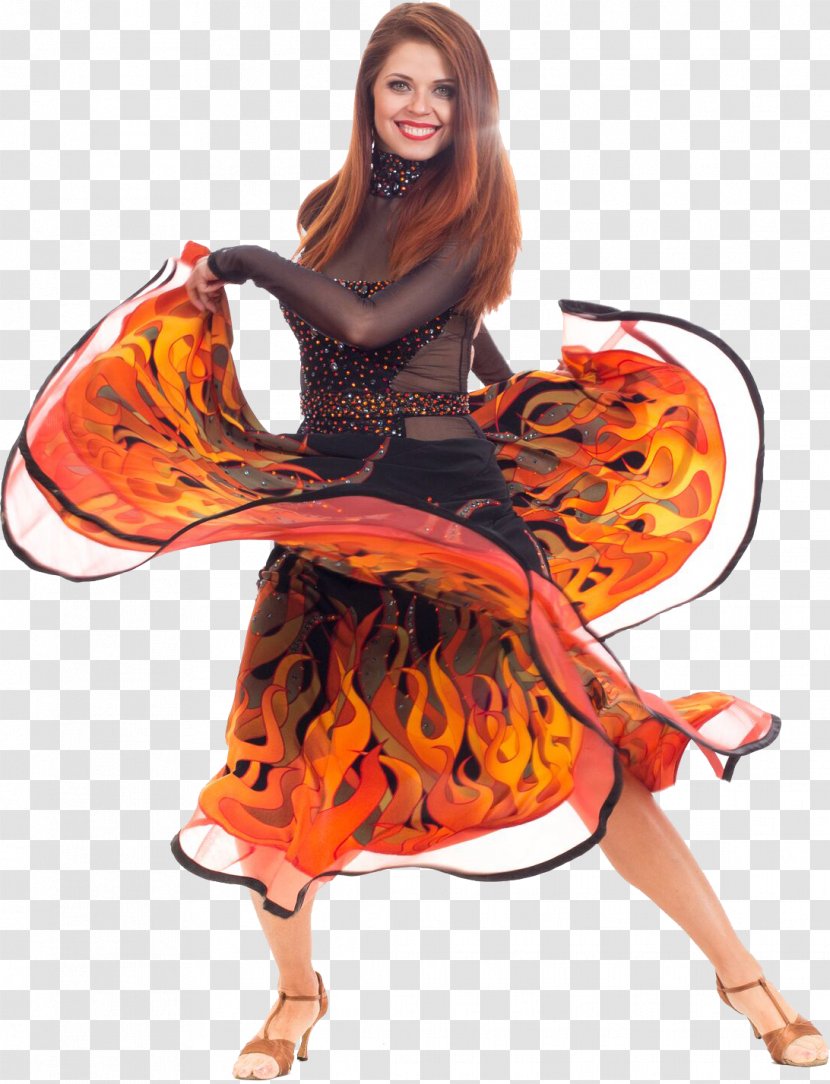 Dancer Ballroom Dance Champ Fire Costume - Design - FIRE DANCE Transparent PNG