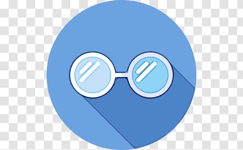 Glasses - Electric Blue Goggles Transparent PNG