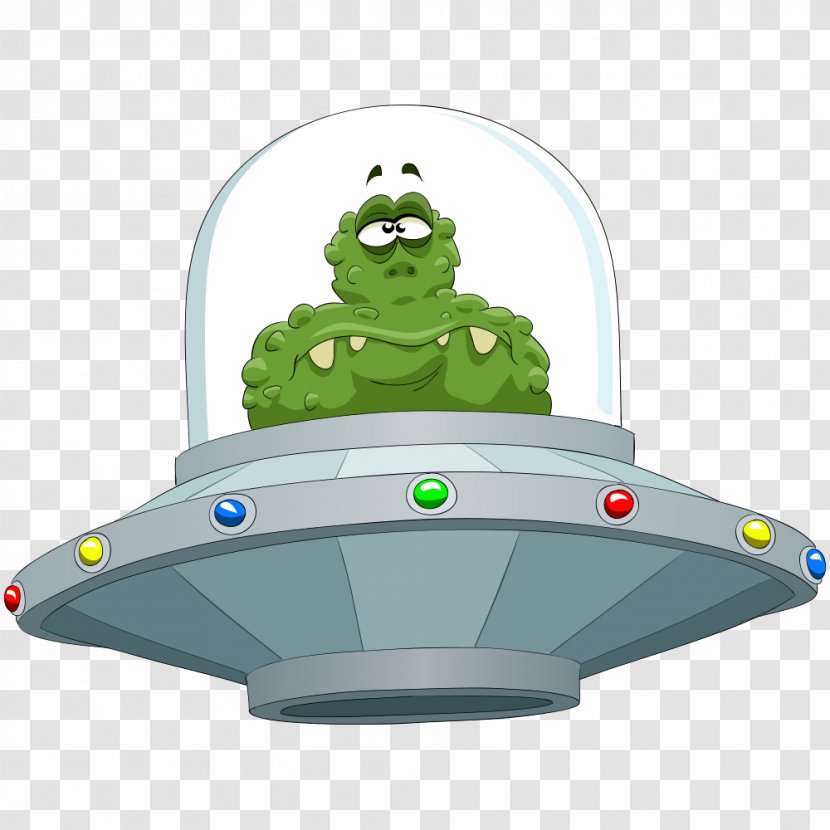 Unidentified Flying Object Extraterrestrials In Fiction Royalty-free Illustration - Frog - Vector UFO Aliens On Transparent PNG