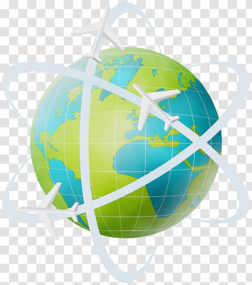 Travel Earth - Globe - Aqua Transparent PNG