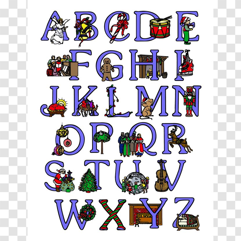 Candy Cane Christmas Letter Alphabet Clip Art - Text - Graphics Letters Transparent PNG