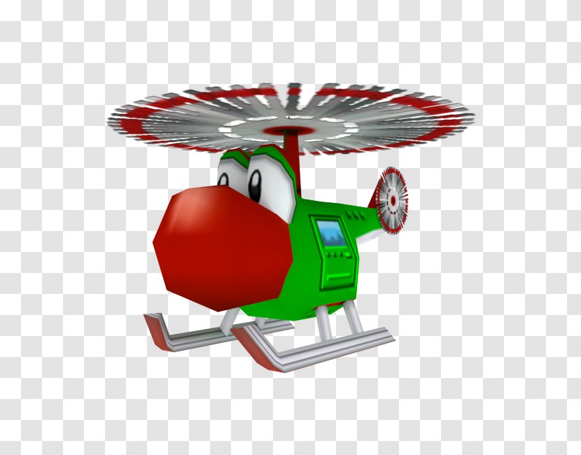 Mario Kart: Double Dash Yoshi Helicopter GameCube Aircraft - Video Game Transparent PNG