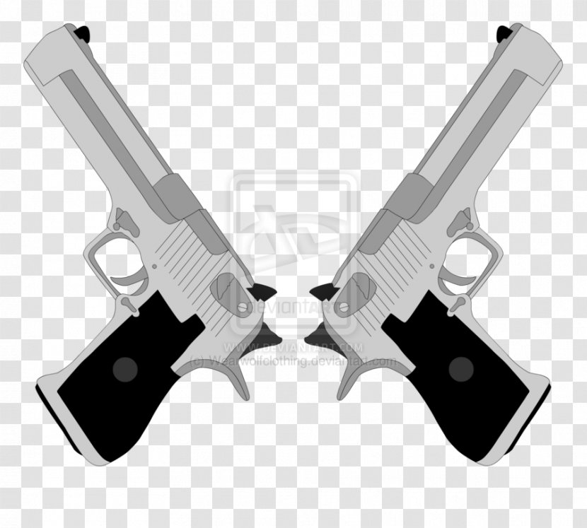 IMI Desert Eagle Firearm Art Revolver Pistol - Design Transparent PNG