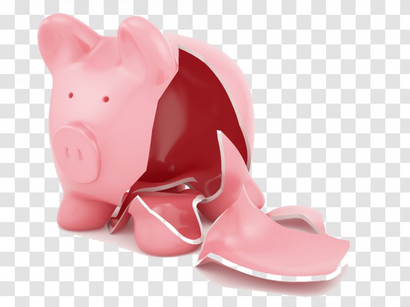 Piggy Bank Stock Photography Money Clip Art - Debt - Broken Bankrupt Of Bankruptcy Transparent PNG