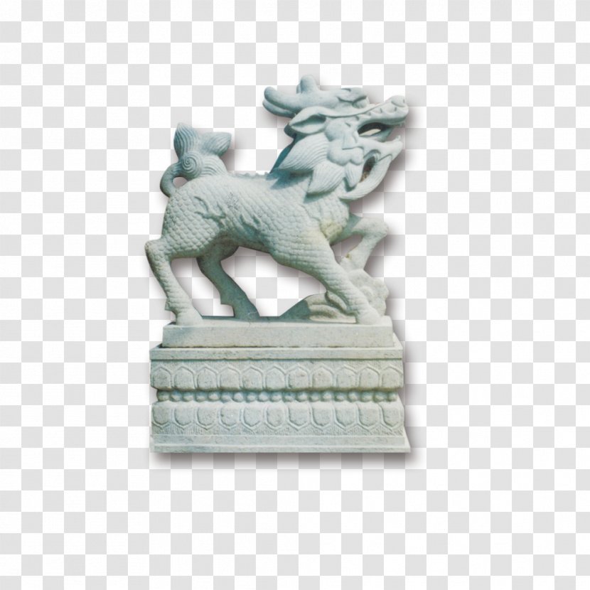 Stone Carving Sculpture - Unicorn Transparent PNG