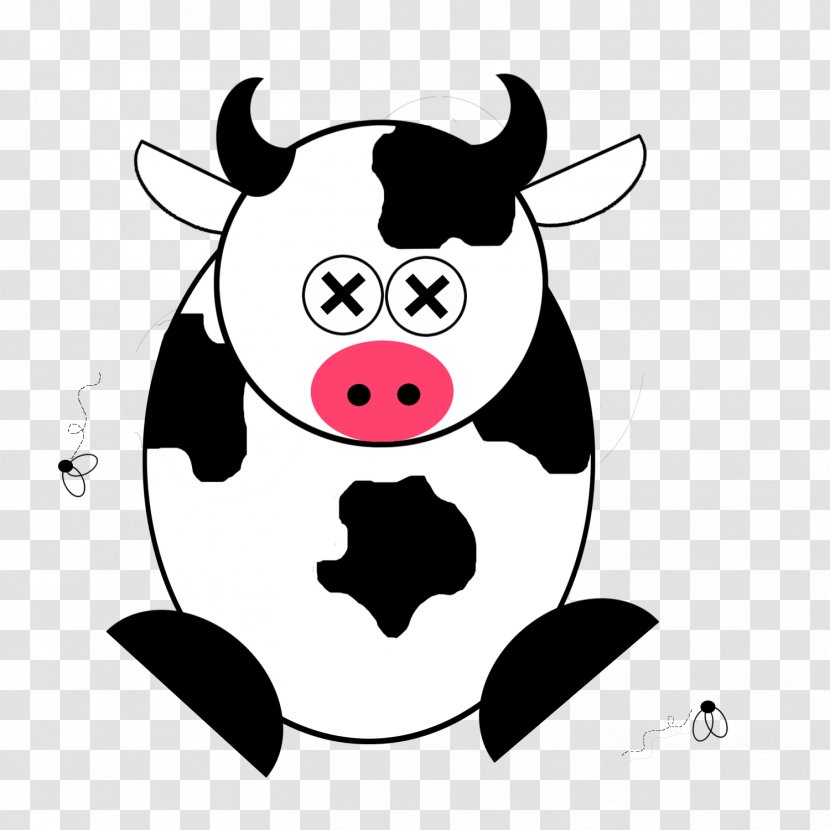 Clip Art Cattle Calf Cartoon Illustration - Head - Cow Transparent PNG