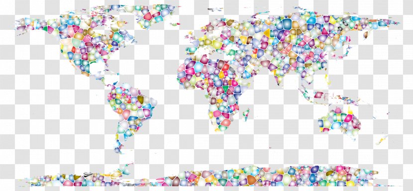 World Map Cartography - Candy Transparent PNG