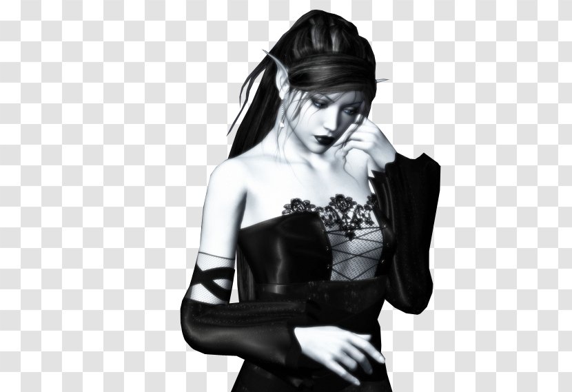 Gothic Architecture Black And White Elf - Heart - Style Transparent PNG