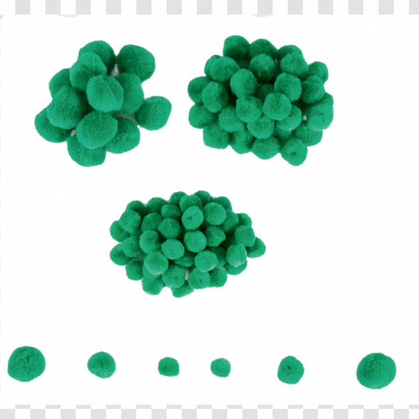 Paper Watercolor Painting Pom-pom Craft - Green - Construction Transparent PNG